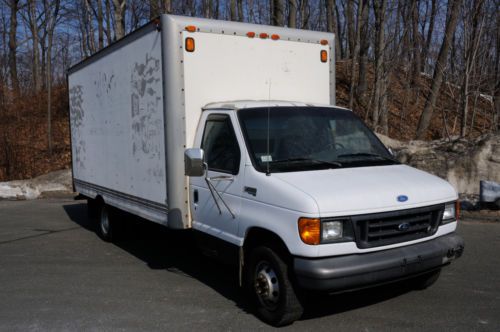 1996 ford e-350 box truck cutaway cut van cube power stroke