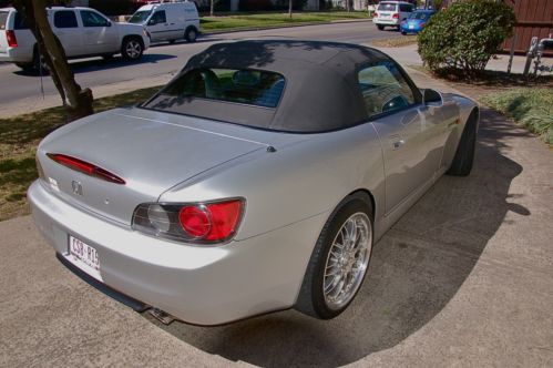 Silver 2003 Honda S2000 Convertible - Black Leather Interior - 2 Door, US $19,000.00, image 4