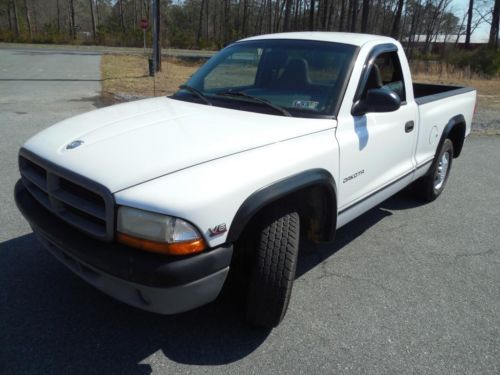 1998 dodge dakota pickup 3.9l v6 magnum white tow package clean  no reserve