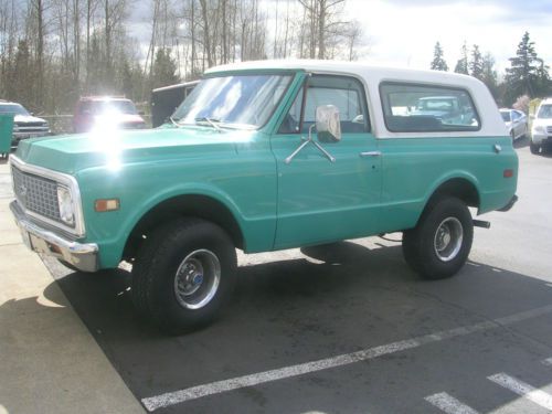 1971 k5 chevrolet 4x4 2-door v8 auto trans barn find gasser chevy truck