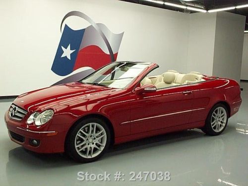 2008 mercedes-benz clk350 cabriolet htd seats nav 52k texas direct auto