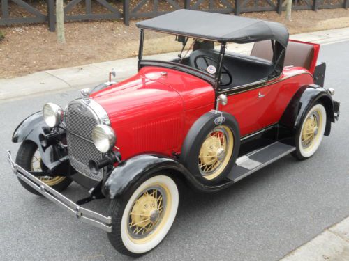 1929 ford model a roadster, beautiful older restoration, solid georgia car
