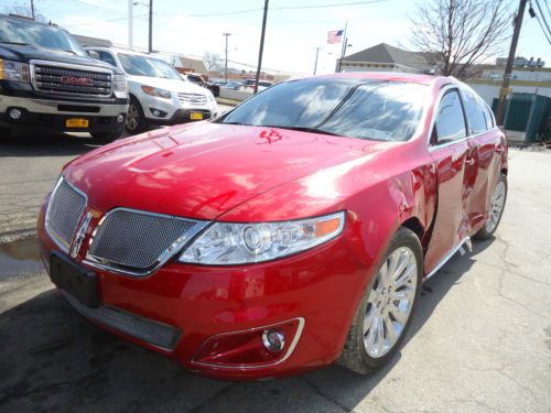 2009 lincoln mks sedan 3.7l loaded needs body work salvage rebuild no reserve