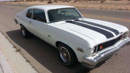 1973 chevrolet nova. low mile crate 350, california car nearly rust free! must c