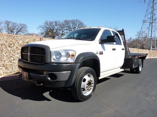 08 ram 5500 slt cummins rwd dually flatbed xnice tx!