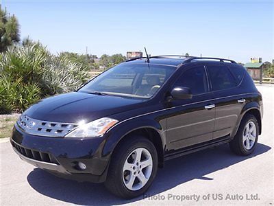 2005 nissan murano sl clean carfax florida suv rust free leather sunroof 3.5l v6