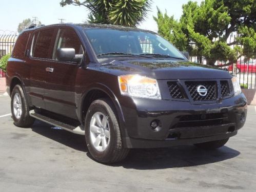 2014 nissan armada sv damaged salvage runs! cooling good only 7k miles wont last