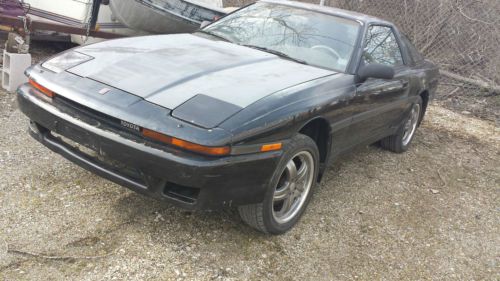 1988 toyota supra 7m-gte turbo black rims 88k (no engine/trans or differential)