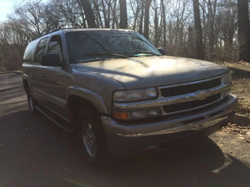 2001 chevrolet suburban 1500 lt 4x4 leather sunroof nav rear dvd back up cam