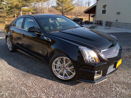 2012 cadillac cts-v black navigation polished wheels 556hp 6.2l