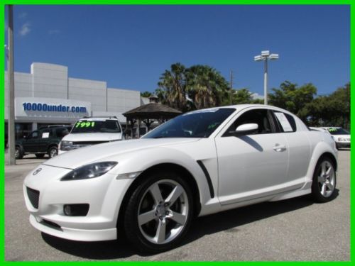 05 whitewater pearl 6 speed manual 1.3l renesis rx8 *sunroof *cd changer *fl
