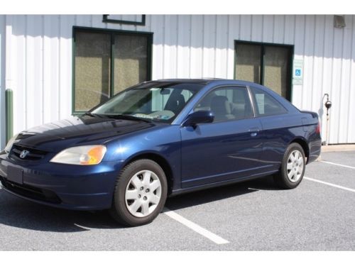 2002 honda civic ex automatic 2-door coupe no reserve cd a/c