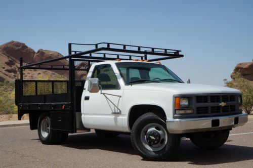 1995 chevrolet 3500 diesel with 43k original miles! flatbed with lift