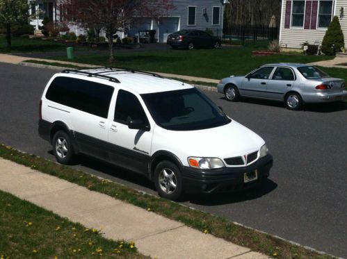 2001 pontiac montana extended 8 passenger mini van 4-door 3.4l