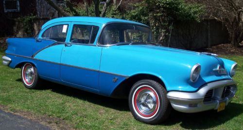 1956 oldsmobile with a j 2 setup / rotiserie restoration / 26,000 original miles