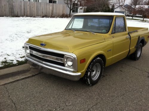 1970 chevy c10 big block short box short bed lowered shop truck rat hot rod