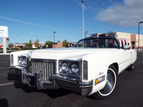 Beautiful 44k actual miles 2 owner 1972 cadillac fleetwood eldorado convertible