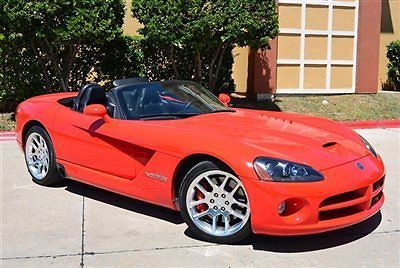 Srt-10 convertible low miles 2 dr manual gasoline 8.3l v10 sfi viper red