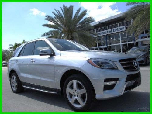 12 certified iridium silver ml-550 4-matic awd turbo 4.7l v8 suv *navigation