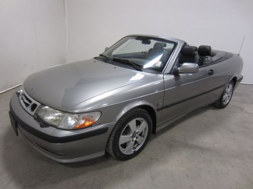 03 saab 9-3 se convertible 2.0l tubro leather auto power 80pics