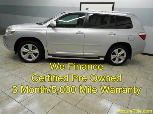 09 highlander 2wd limited heat seats navi backup camera warranty finance texas