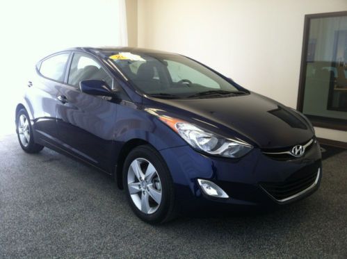 Blue four door sedan gray interior aux ipod usb low miles