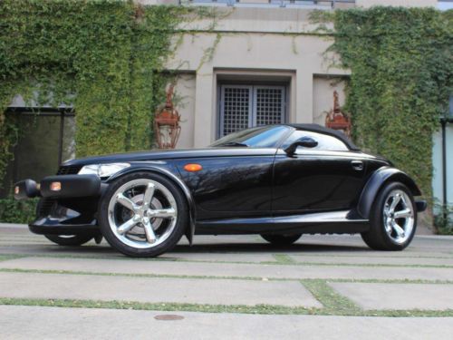 2000 plymouth prowler convertible black chrome wheels low miles