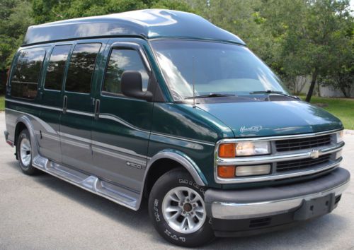 2000 express conversion van 1500, 5.7l v8 aut trans, leather, clean, no reserve.