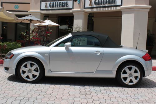 2002 audi tt turbo roadster-1-owner-fla-kept-garaged-lowest mileage in the usa!