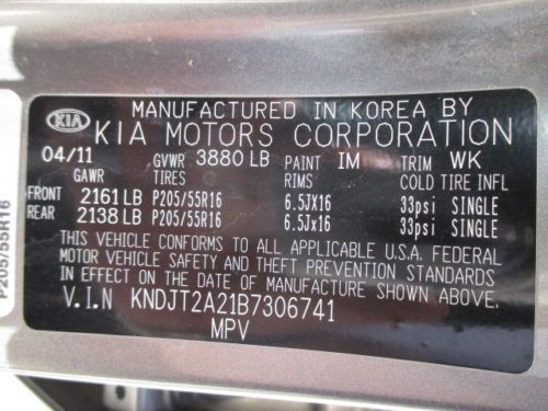 2011 KIA SOUL 5 DOOR CLOTH SEATS 4 CYLINDER AUTOMATIC, US $14,549.00, image 48