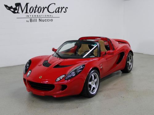 2008 lotus elise sc - ardent red/biscuit - 15k miles - cup wheels! touring pack!