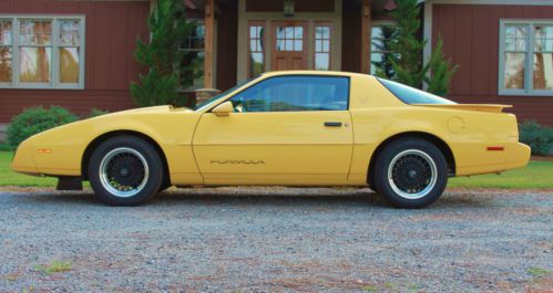 1992 jamaica yellow/black formula 5.7 liter hardtop. gm pep program car. rare!