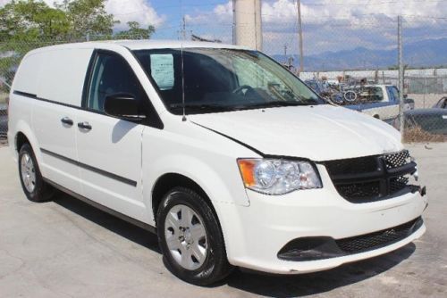 2013 dodge cargo van crashed damaged repairable fixer project runs! spacious!!