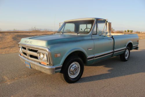 1972 gmc custom 1500 longbed swingarm truck southern california 93505 pre-smog