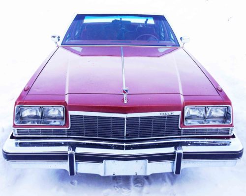 Buick electra 225 &#034;the love boat&#034; perfect red plush smoke free interior!!! v8