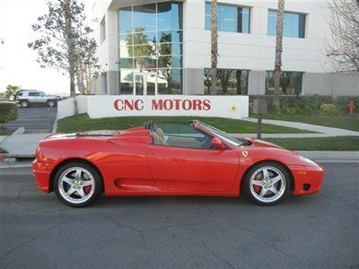 2004 ferrari 360 spider f1 baby miles red tan rosso corsa f1