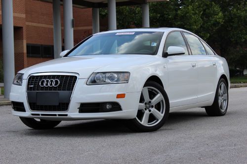 2008 audi a6 3.2l s-line fronttrak premium package white