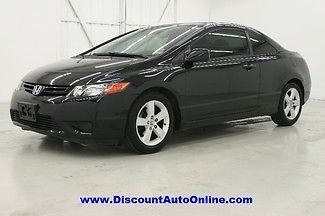 2007 honda civic ex coupe 5spd sunroof alloy wheels 89k miles!! clean carfax!!