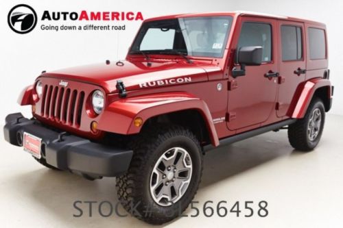 2013 jeep wrangler unlimited 4x4 rubicon 21k miles htd seats nav aux cruise auto