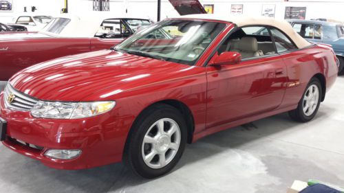 2002 sle v-6 red convertible 11,000 original miles one owner, clean carfax