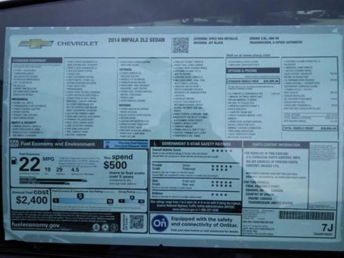 2014 Chevrolet Impala 2LZ, US $39,855.00, image 19