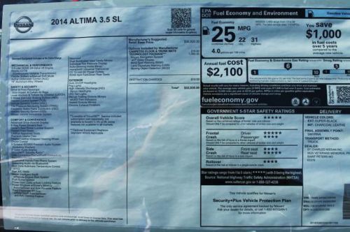 2014 Nissan Altima 3.5 SL, US $29,210.00, image 4