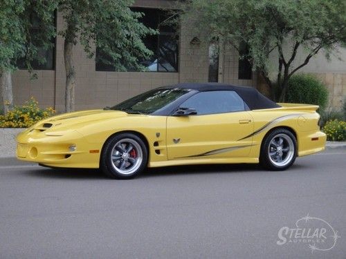 2002 pontiac trans am conv gmmg black bird 454ci 680hp 6 speed 969 mile 1 of 1