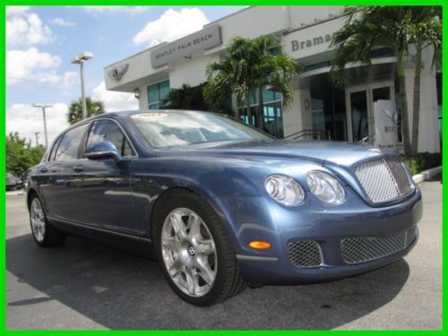 13 blue crystal 6l w12 awd sedan *mulliner specification *seat piping *florida