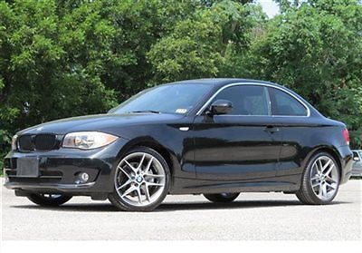 1 series bmw 128i coupe low miles 2 dr manual gasoline 3.0l straight 6 cyl black