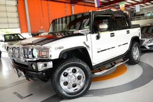 06 hummer h2 sut 4wd 6.8l ls2 motor custom interior navigation rear cam