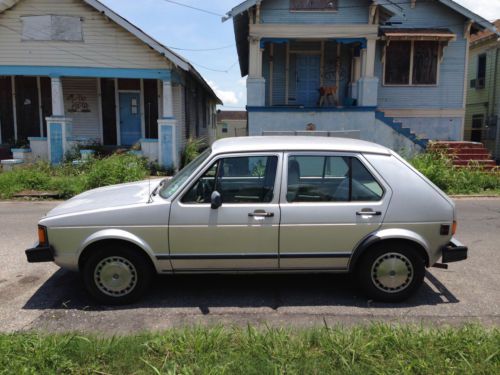 1983 volkswagen rabbit, wolfsburg edition, silver, gas, automatic