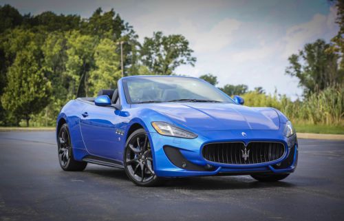 Maserati gran turismo sport convertible blue sofisticato nero 161k msrp