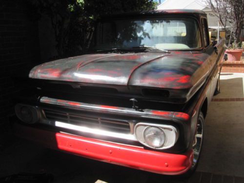 1962 chevy fleetside 455 olds motor 400 trans nice patina rat rod truck