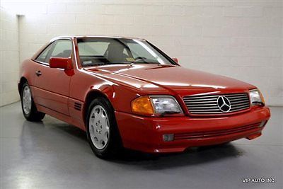 300sl roadster / 37782 miles / red/black / hard top / new soft top